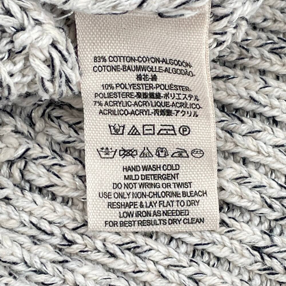 Free People Women's Sweater Marled Twisted Chunky Cable Knit, Sz.‎ S Cropped - Picture 4 of 5
